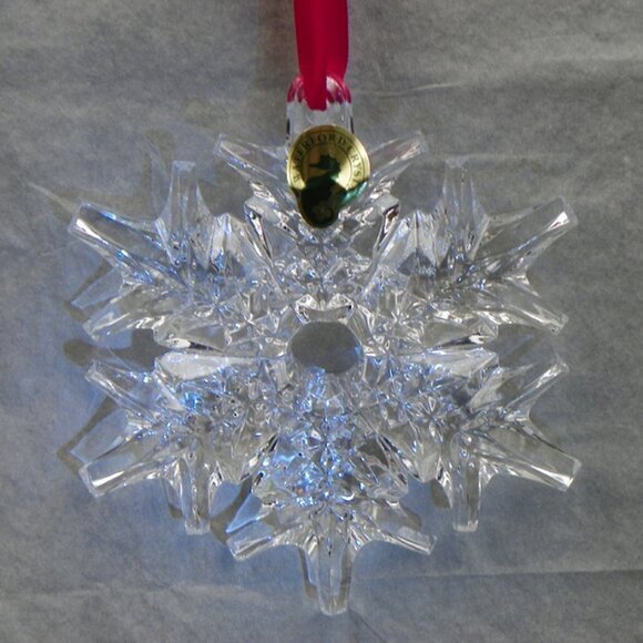 Waterford Crystal Other - NWT Waterford Crystal Snow Pierced Ornament